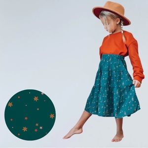 NWT Kids’ Minimalist Folk Midi Skirt, Size 4-5Y.